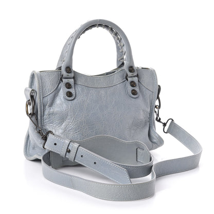 Balenciaga Agneau Classic Hardware Mini City Bleu Acier Ciel 3 of 8