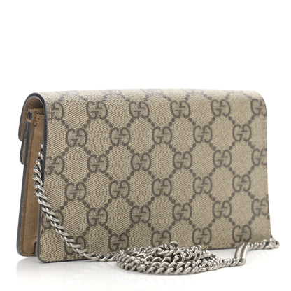 Gucci GG Supreme Monogram Super Mini Dionysus Shoulder Bag Taupe 3 of 11