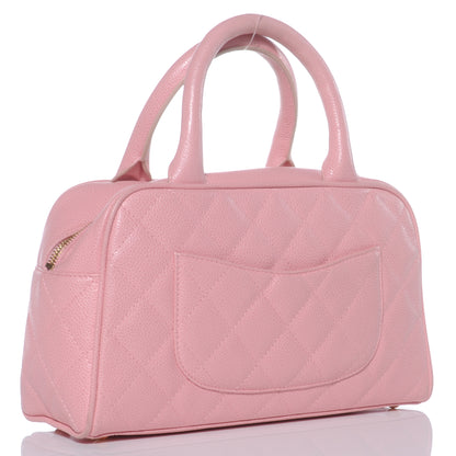 Chanel Caviar Quilted Small Bowler Pink 3 of 7