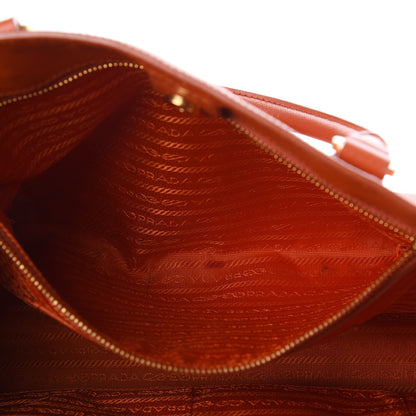 Prada Saffiano Lux Large Tote Papaya 9 of 14
