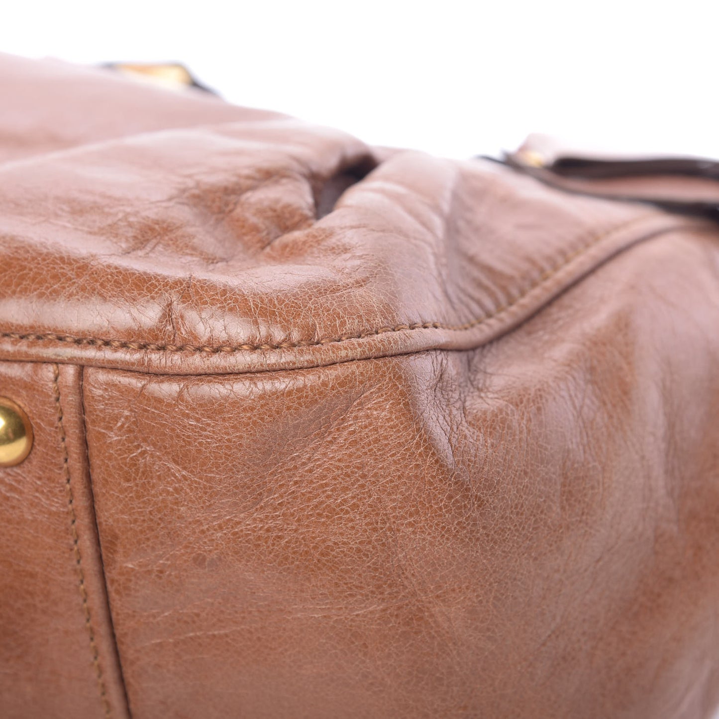 Vitello Lux Mini Bow Bag Brown