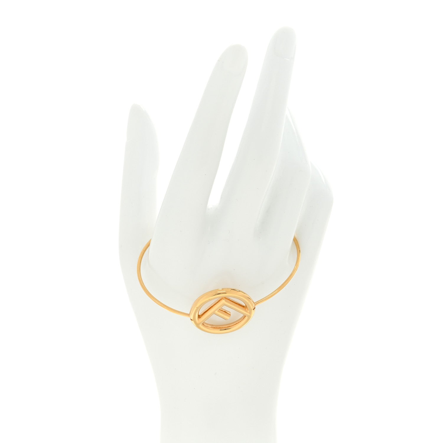 Fendi F Is Fendi Metal Bracelet L Gold 2 of 5