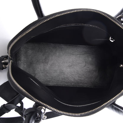 Balenciaga Signature Grained Calfskin Logo S Ville Top Handle Bag Black Rose Shocking 5 of 8