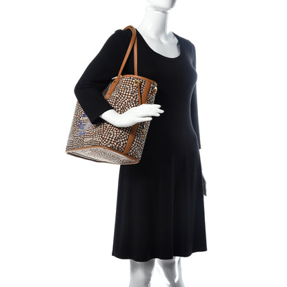 MCM Visetos Medium Liz Reversible Shopper Tote Cognac 2 of 12