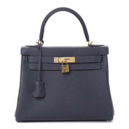 Hermes Togo Kelly Retourne 28 Bleu Nuit 1 of 11