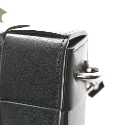 Bottega Veneta Calfskin Maxi Intreccio Cassette With Strap Bag Dark Green 13 of 16