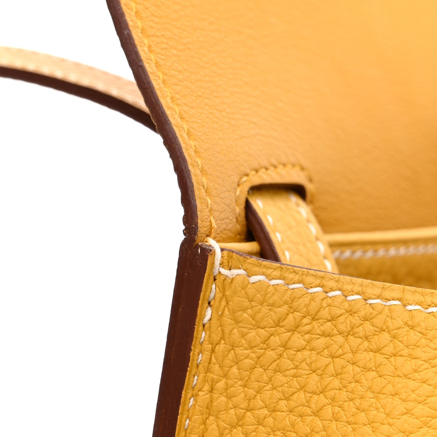 Hermes Taurillon Clemence Halzan 31 Jaune Ambre 14 of 16