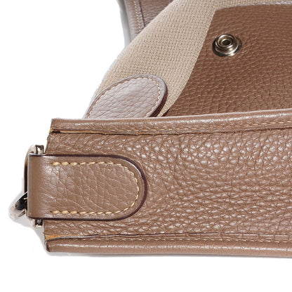 Hermes Taurillon Clemence Evelyne PM Etoupe 16 of 16
