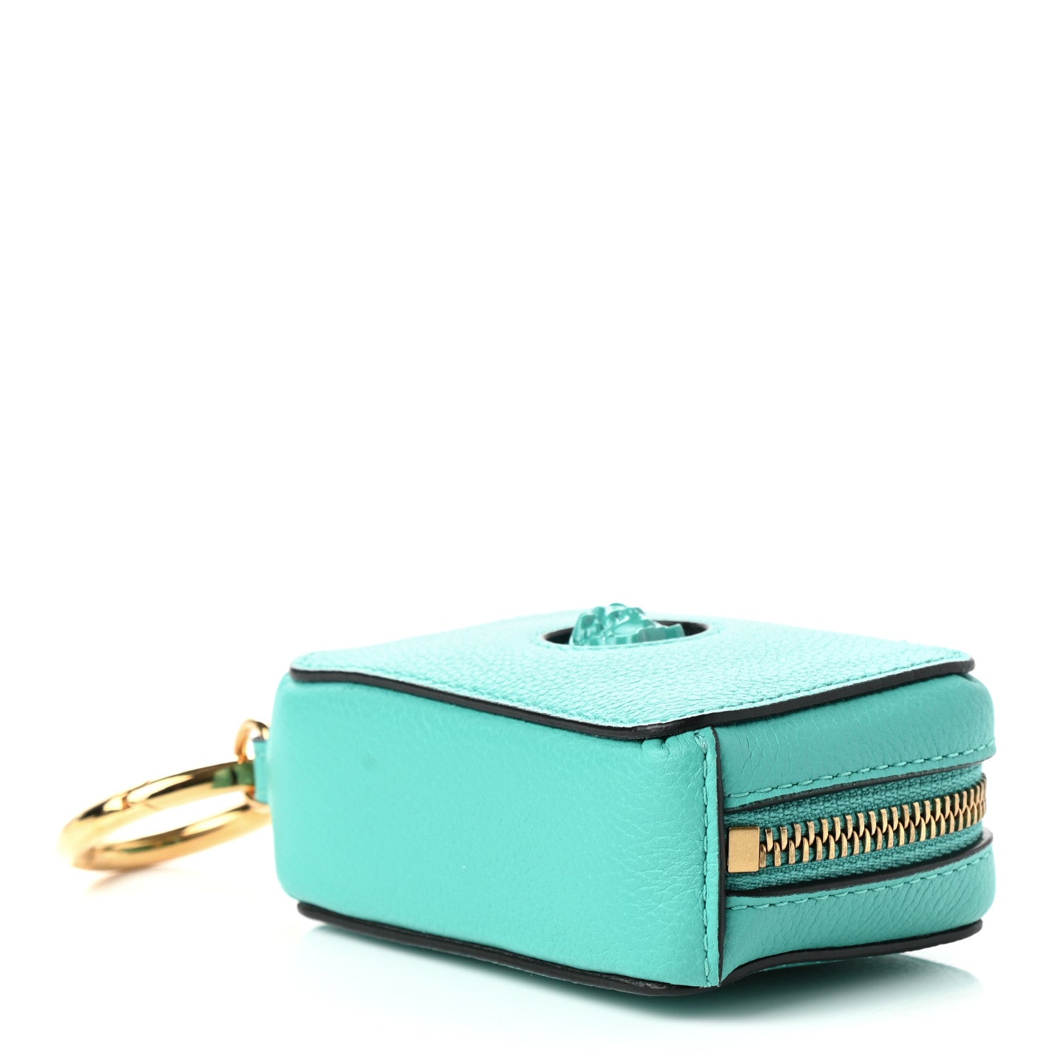 Versace Calfskin Medusa Coin Pouch Blue 4 of 7