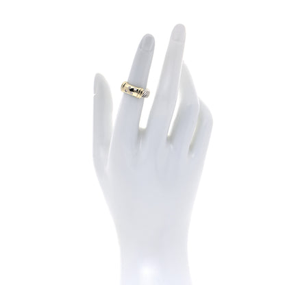 David Yurman Sterling Silver 18K Yellow Gold Diamond 8mm Metro Cable Ring 49 5 2 of 4