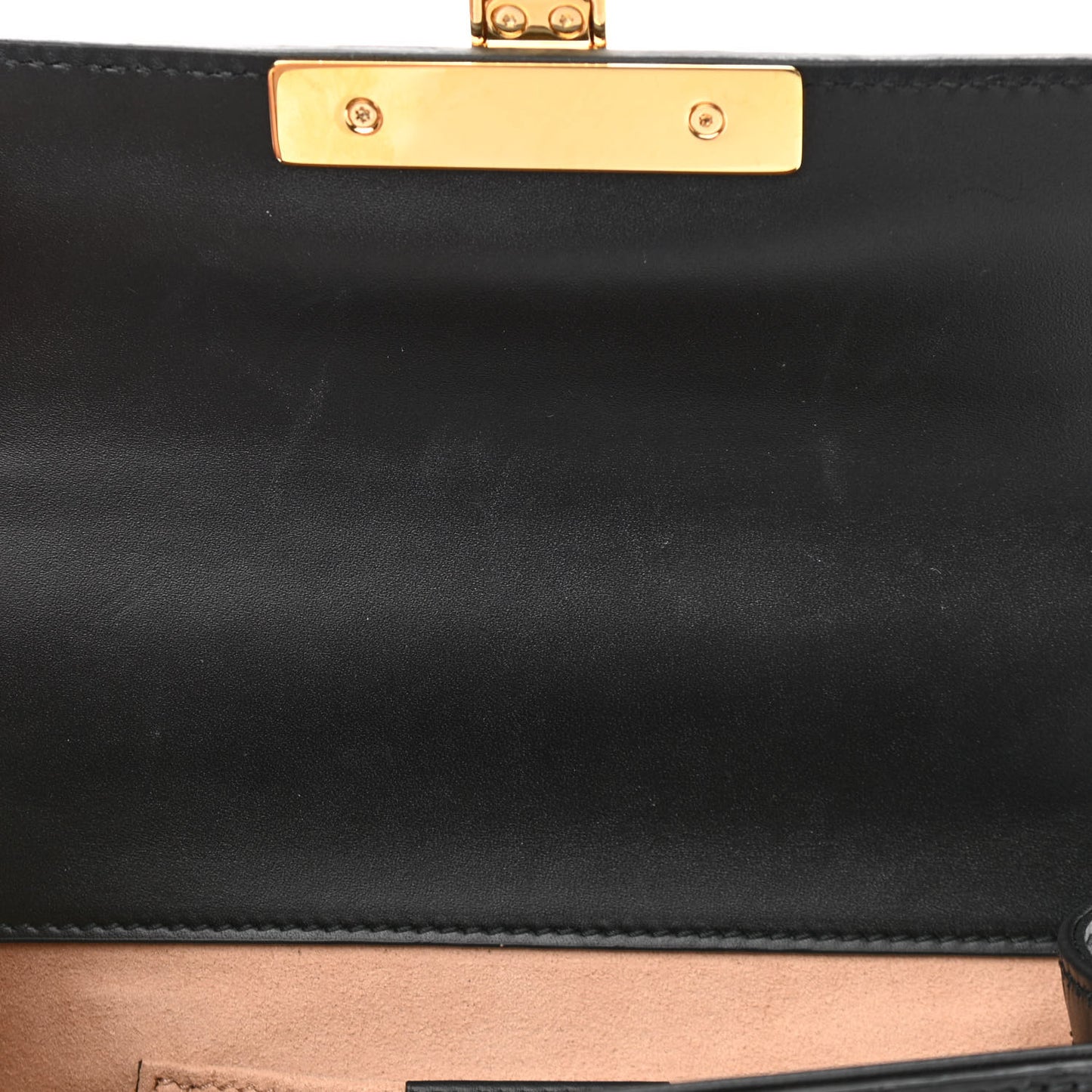 Guccissima Small Padlock Shoulder Bag Black