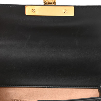 Gucci Guccissima Small Padlock Shoulder Bag Black 12 of 13