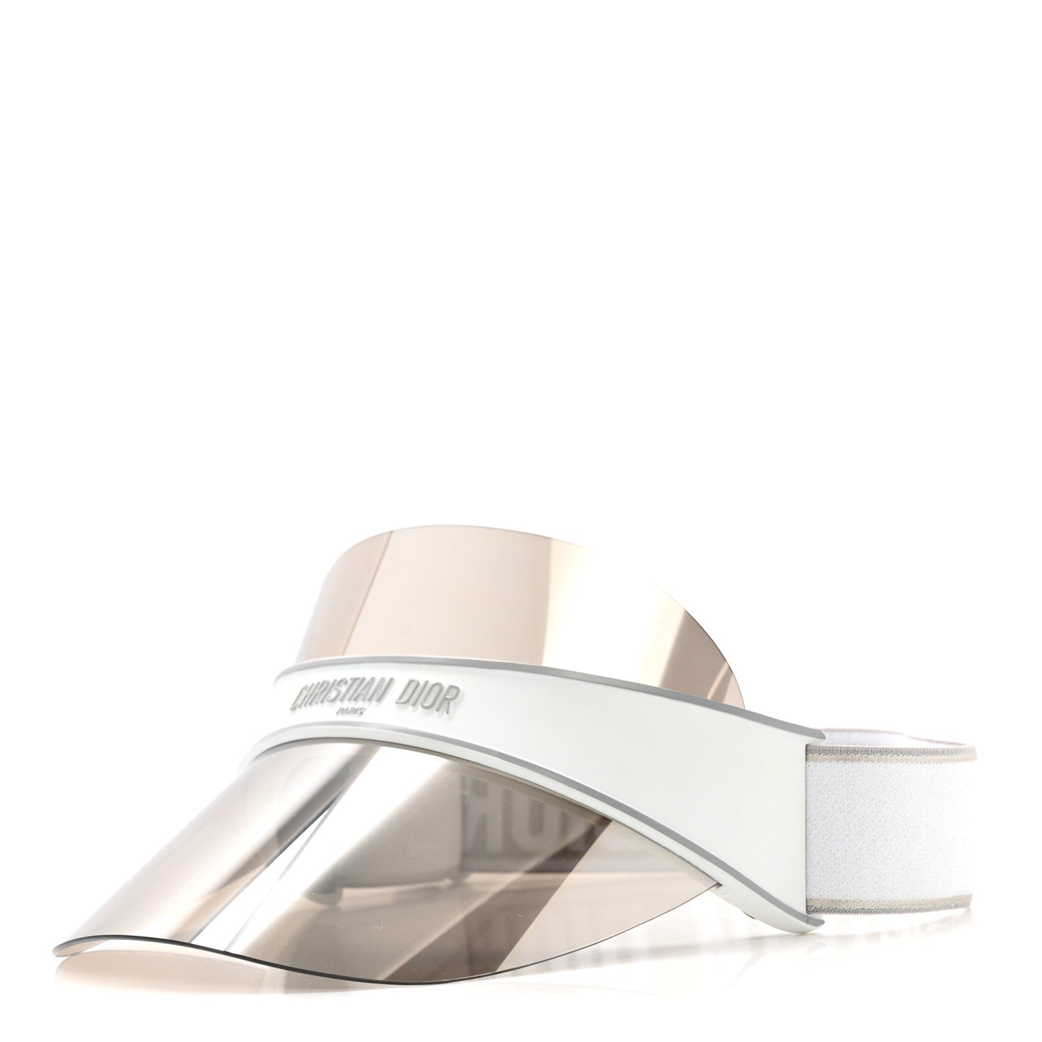 Christian Dior Mirrored DiorClub1 Sun Visor White 1831714