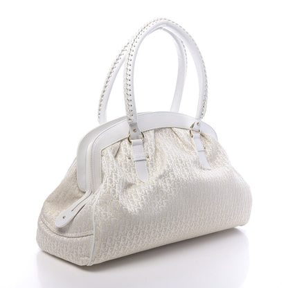 Christian Dior Monogram Large My Dior Frame Pocket Satchel White 3 of 16