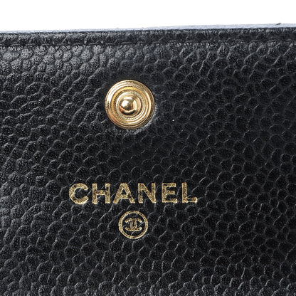 Chanel Caviar Quilted Flap Card Holder Black 5 of 9