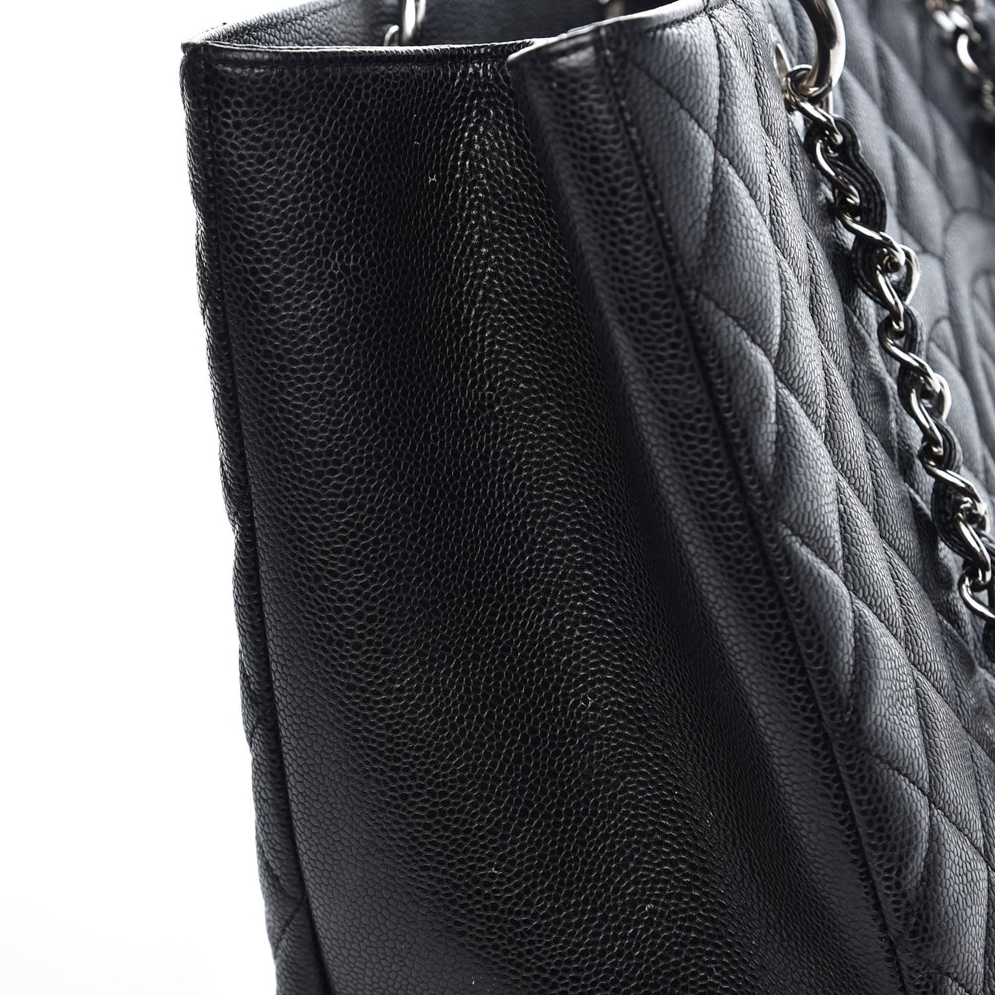 Caviar Quilted XL Grand Shopping Tote GST Black