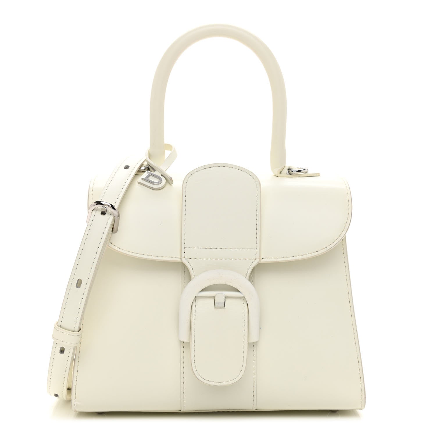 Delvaux Box Calfskin Mini Brillant Satchel Ivory 3 of 9