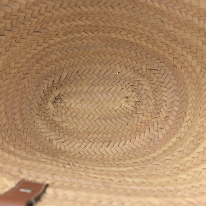 Loewe Raffia Basket Tote Bag Natural Tan 5 of 9