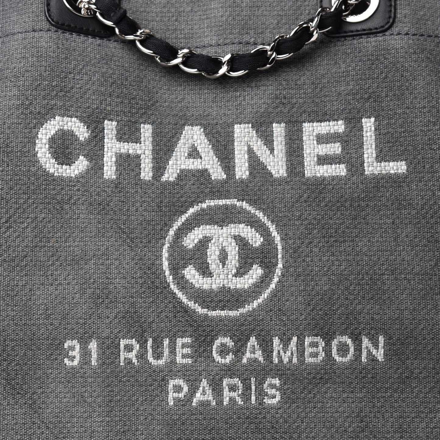 Canvas Medium Deauville Tote Grey