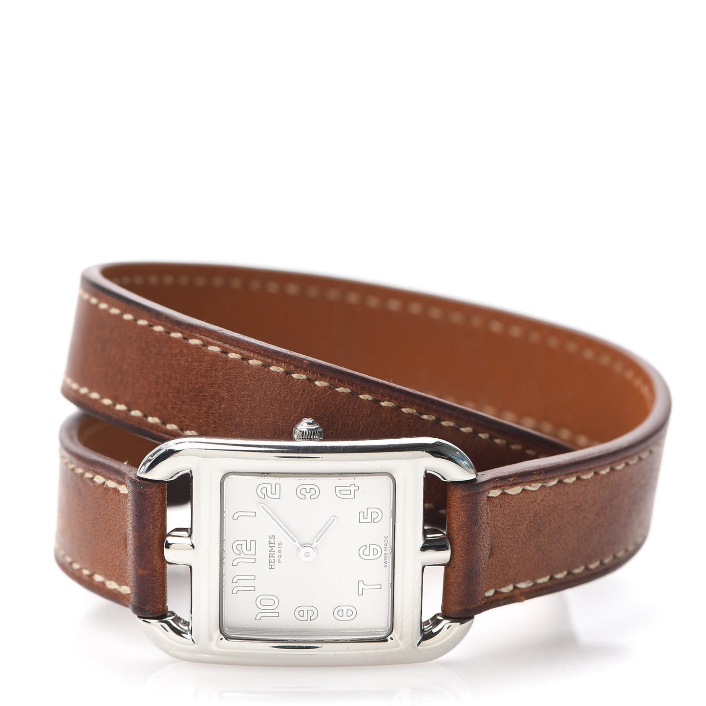 Stainless Steel Barenia 23mm Cape Cod Double Tour Quartz Watch Fauve
