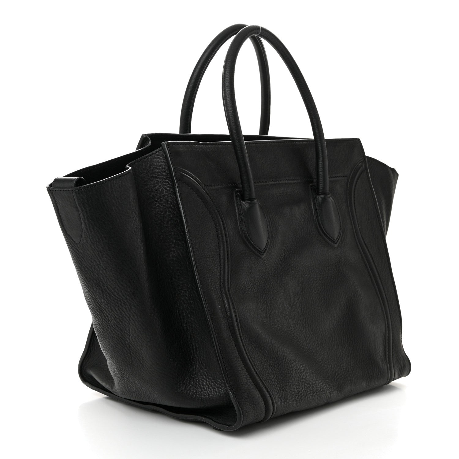 Celine Supple Calfskin Large Phantom Luggage Black 3 of 11