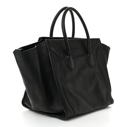 Celine Supple Calfskin Large Phantom Luggage Black 3 of 11