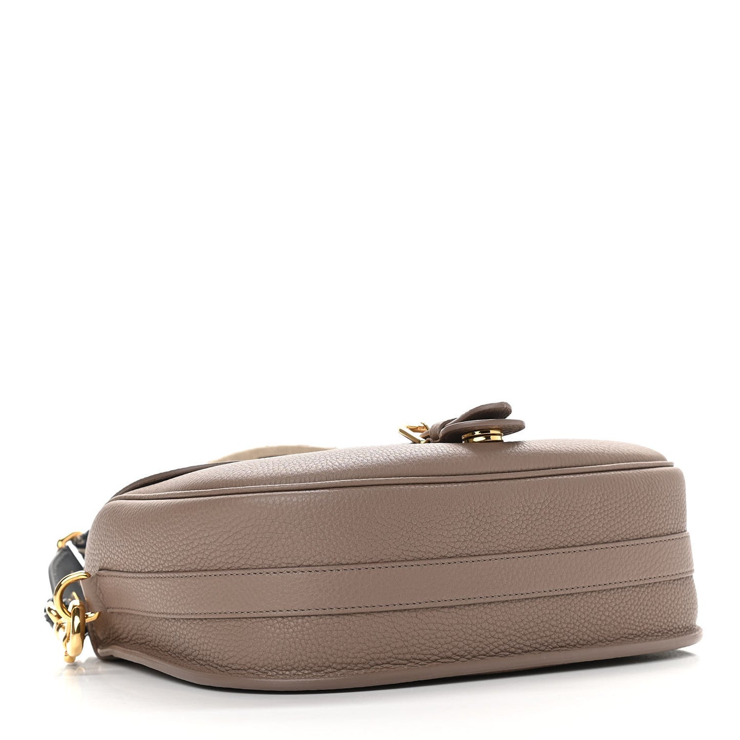 Grained Calfskin Large Bobby Flap Warm Taupe
