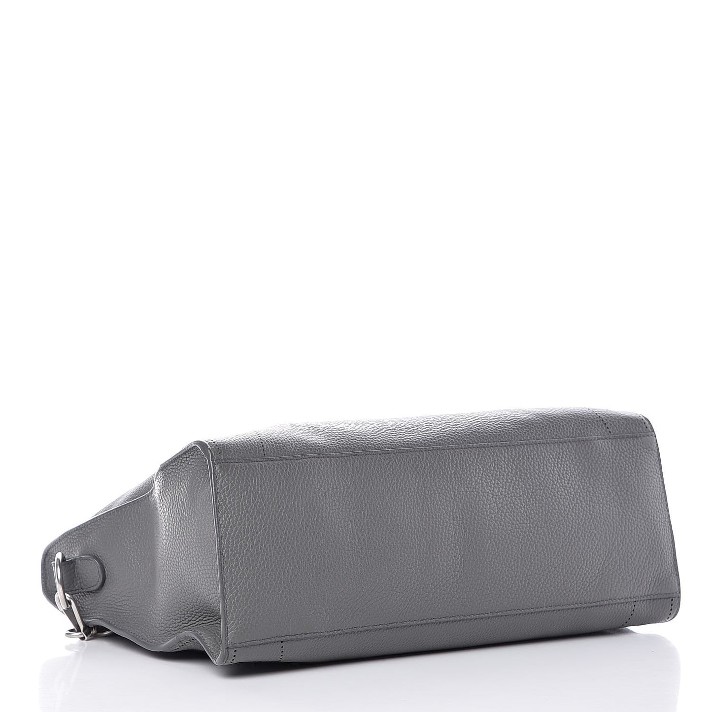 Veau Grana Perforated Blackout Hardware City Gris Acier