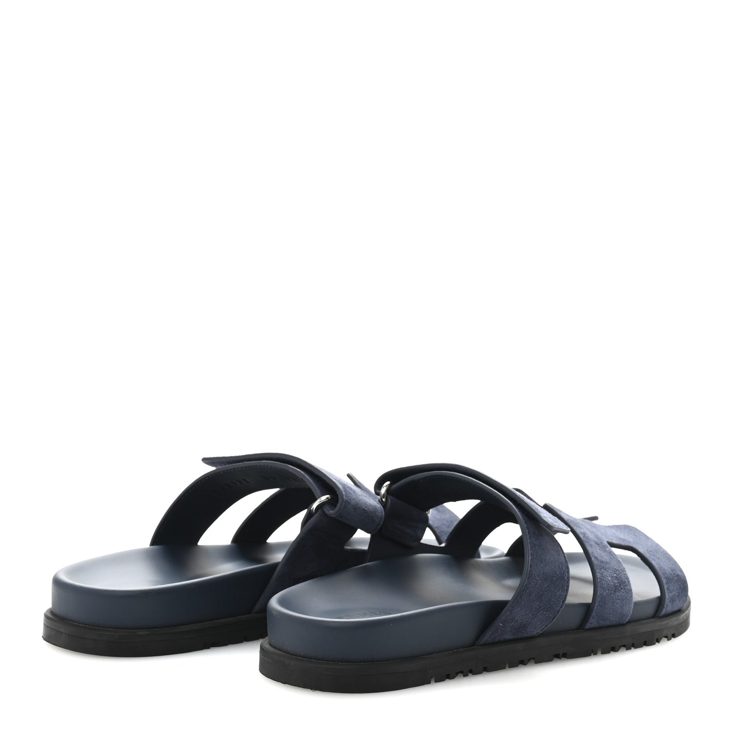 Suede Goatskin Womens Chypre Sandals 38 Bleu Celeste