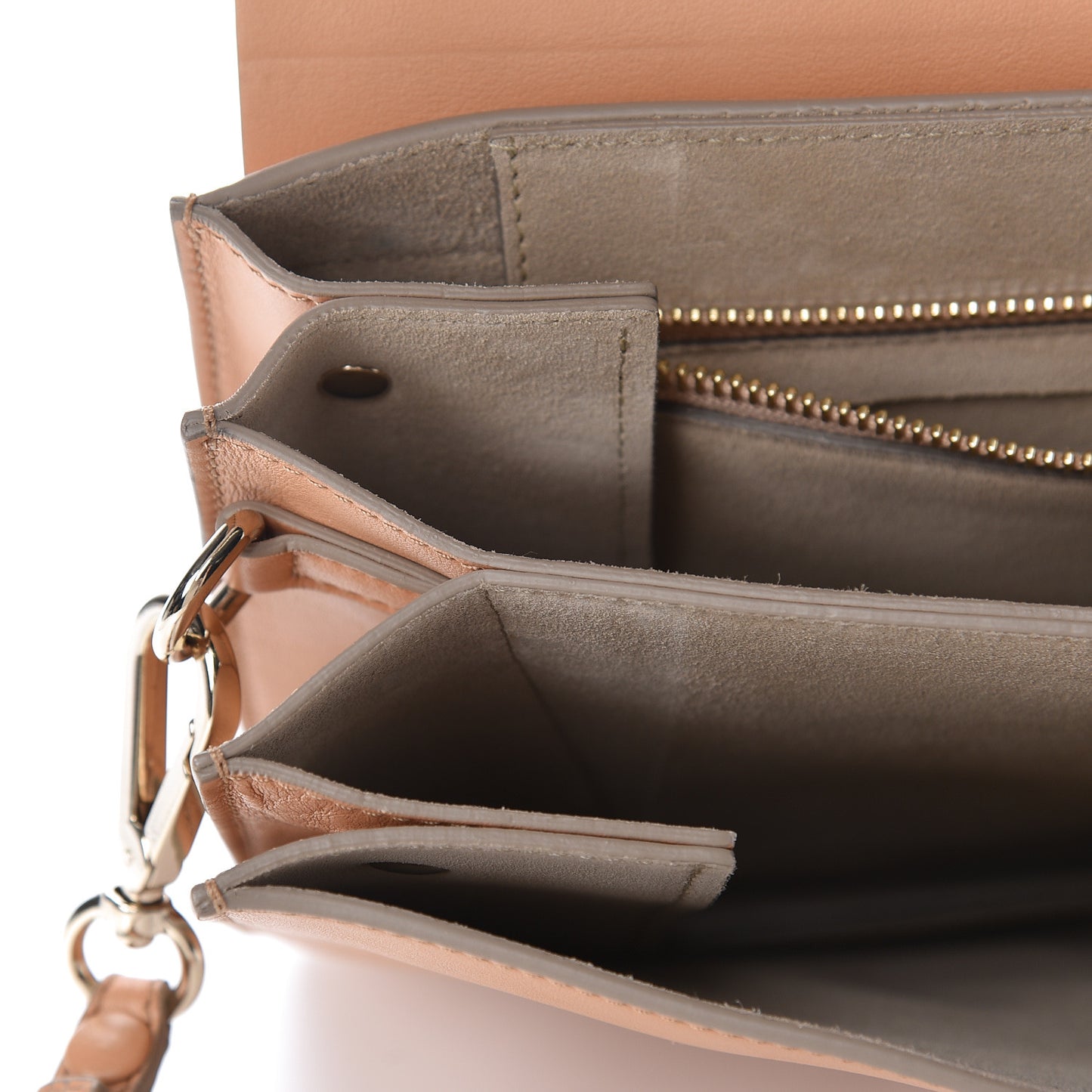 Calfskin Suede Medium Faye Shoulder Bag Blushy Pink