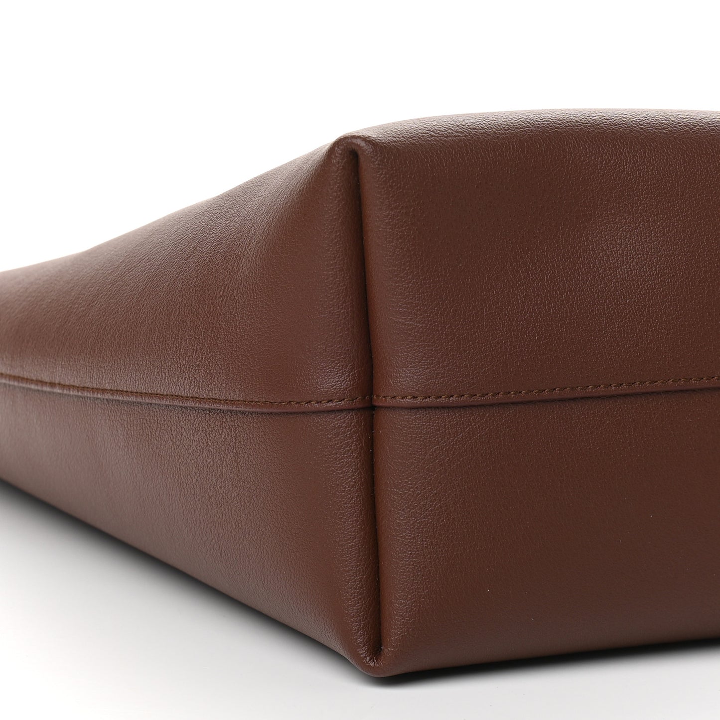 Calfskin Large Shopping Tote Old Brandy