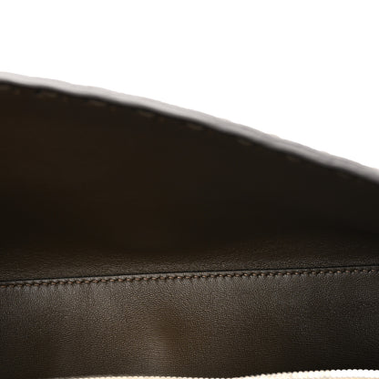 Fendi Cuoio Roma Sellerissima Nappa Sintetica Tape Stitch Baguette Wood 5 of 9
