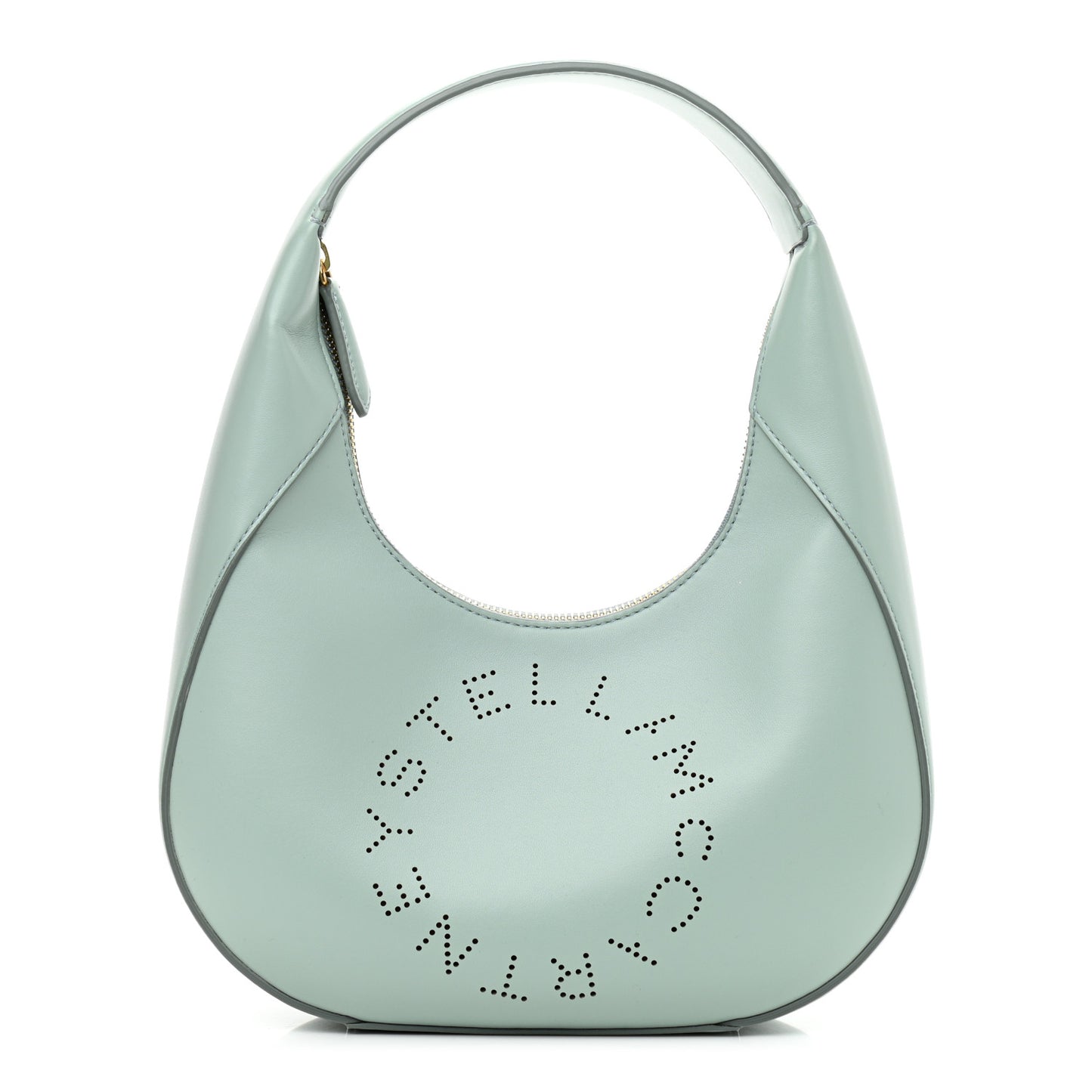 Eco Alter Nappa Perforated Logo Small Hobo Mist