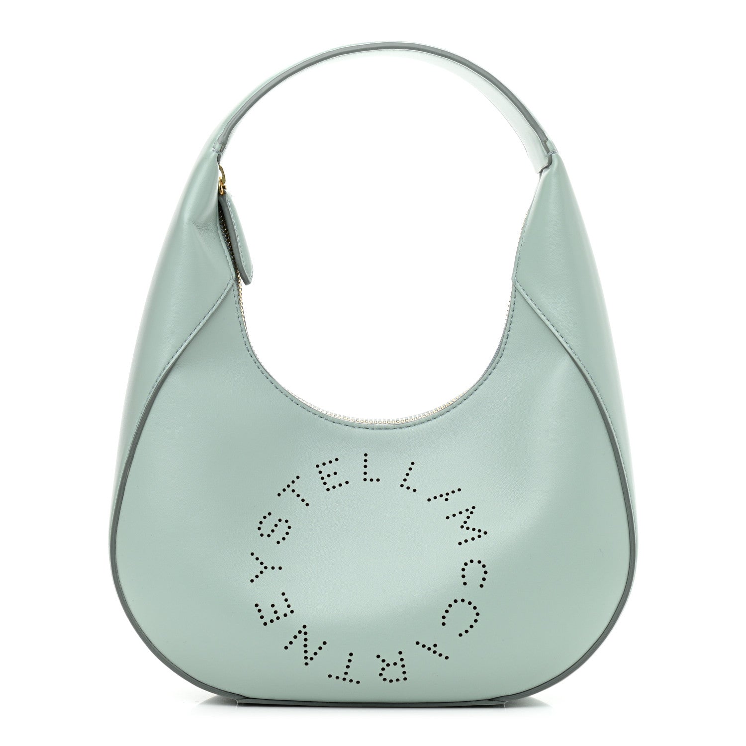 Stella McCartney Eco Alter Nappa Perforated Logo Small Hobo Mist 1 of 9