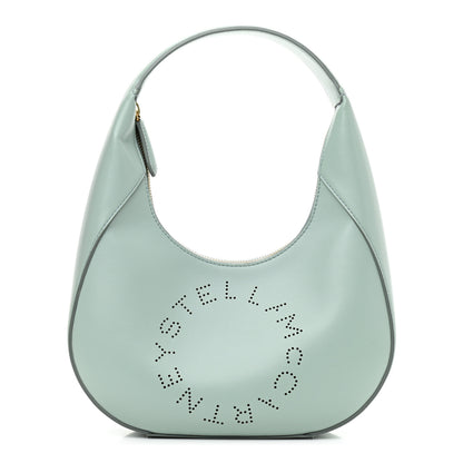Stella McCartney Eco Alter Nappa Perforated Logo Small Hobo Mist 1 of 9