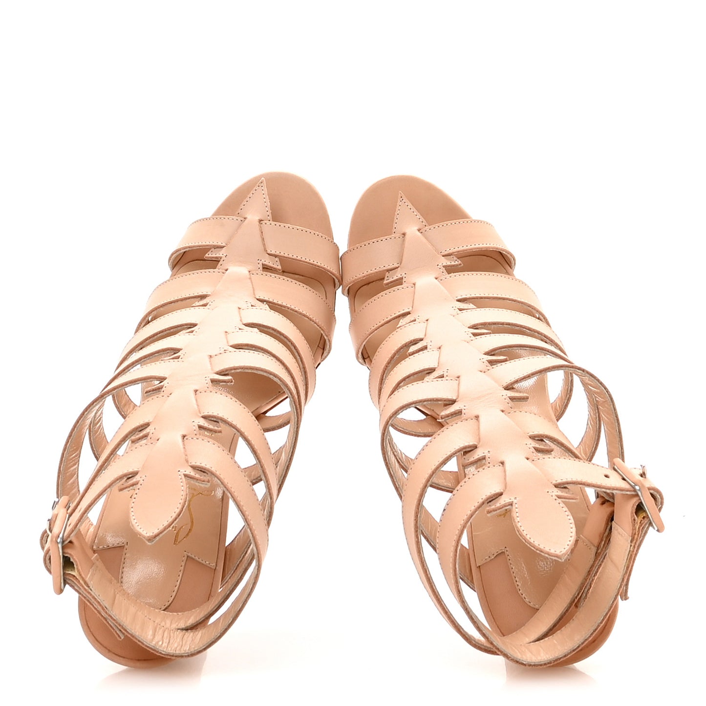 Calfskin Neronna 120 Pumps 37.5 Natural