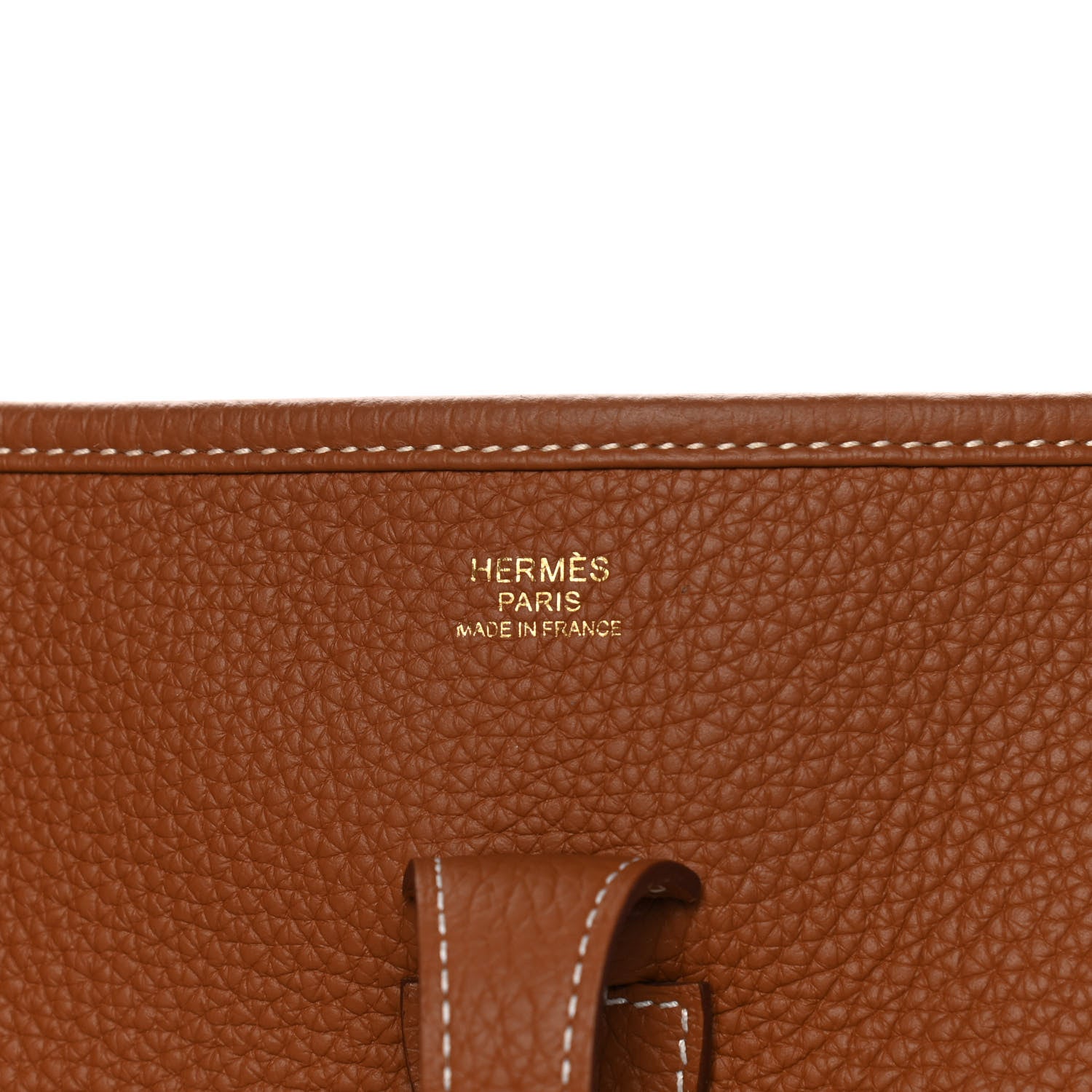 Hermes Taurillon Clemence Evelyne III PM Gold 6 of 10