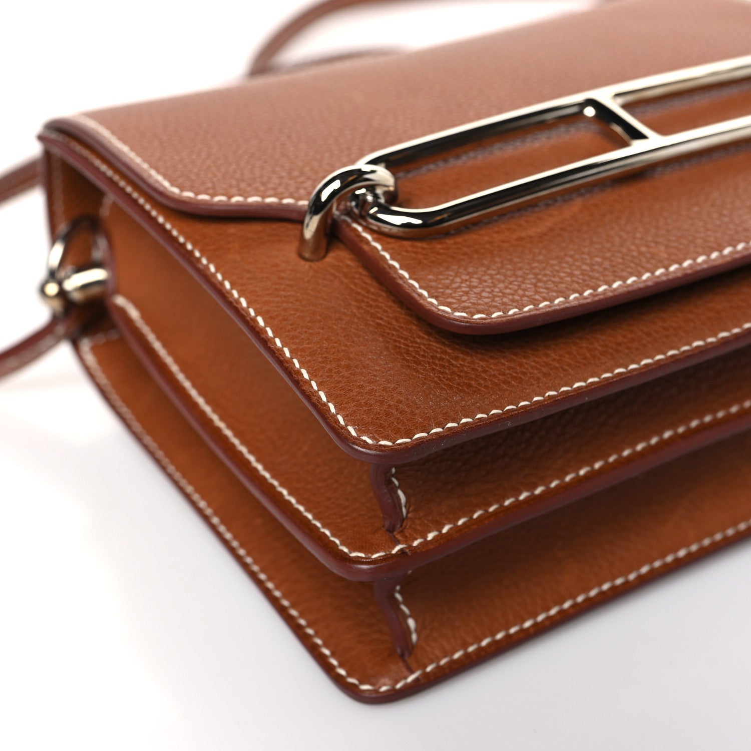 Hermes Barenia Faubourg Mini Sac Roulis Fauve 8 of 11