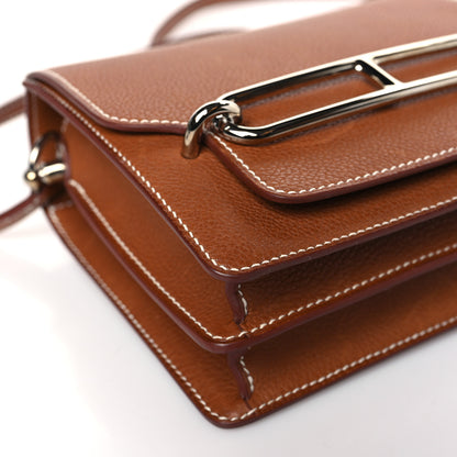 Hermes Barenia Faubourg Mini Sac Roulis Fauve 8 of 11