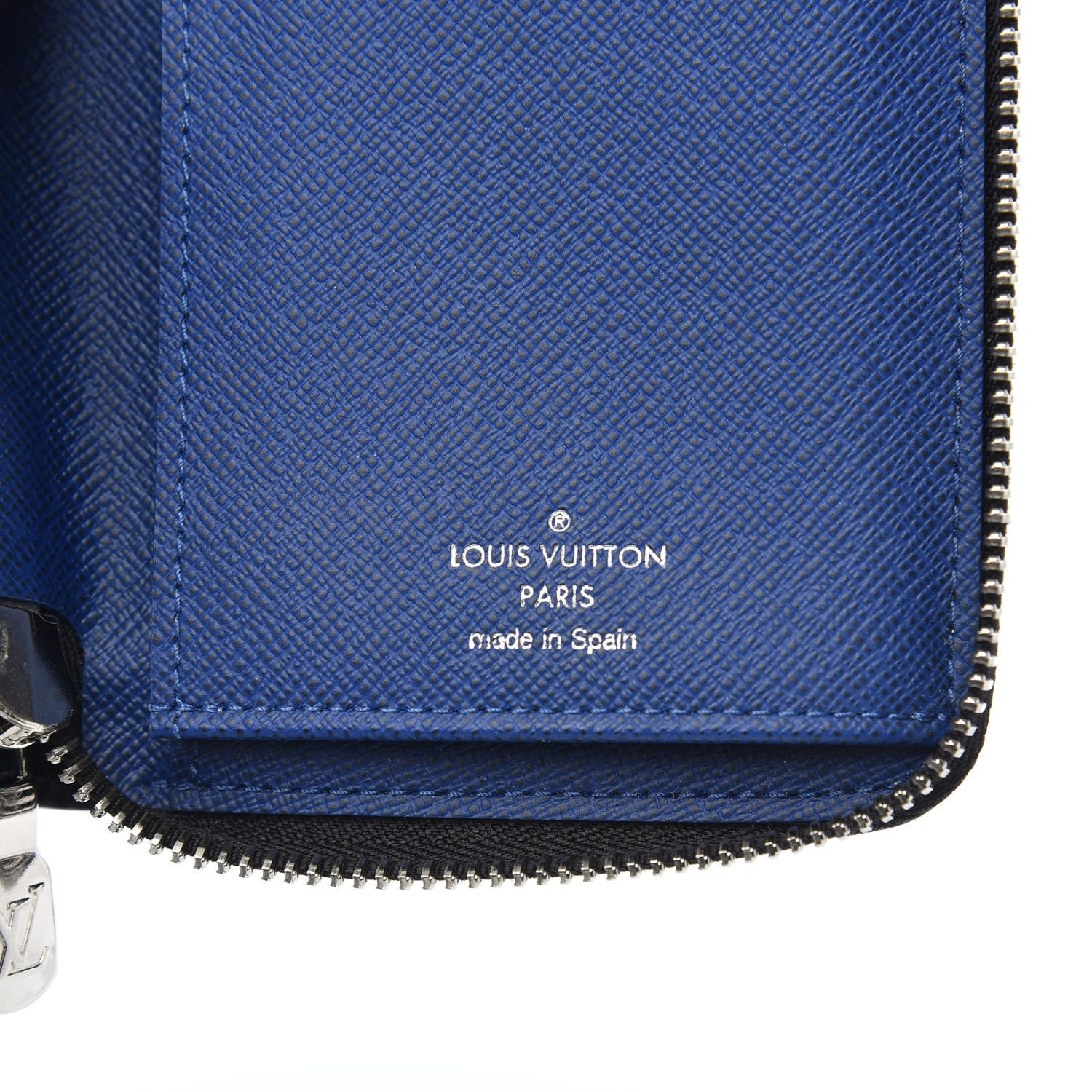 Louis Vuitton Taigarama Vertical Zippy Wallet Cobalt 6 of 7