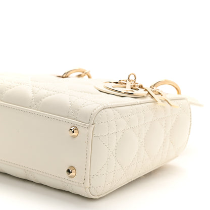 Christian Dior Lambskin Cannage Mini Lady Dior White 8 of 8