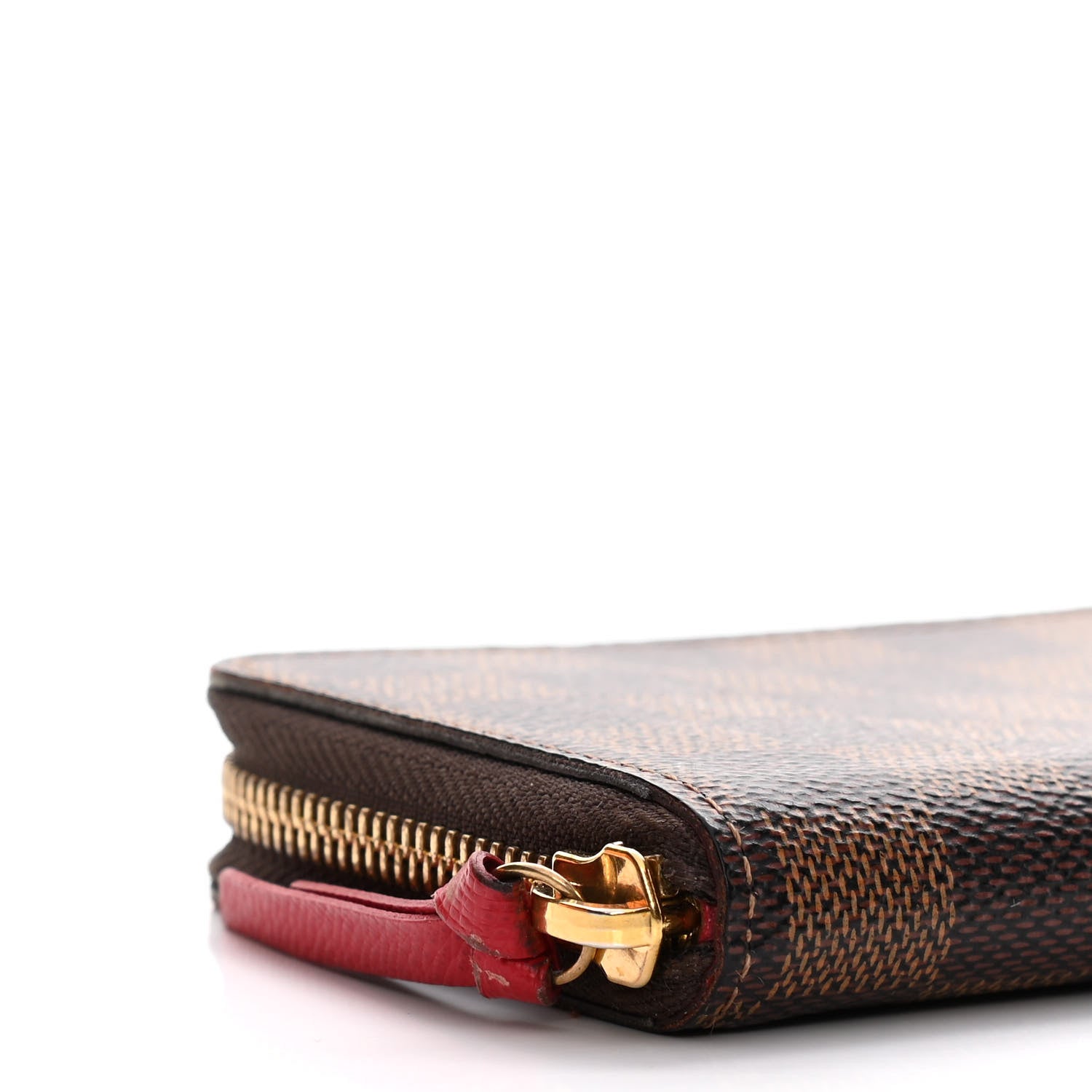 Louis Vuitton Damier Ebene Clemence Wallet Cherry 7 of 15