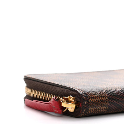 Louis Vuitton Damier Ebene Clemence Wallet Cherry 7 of 15