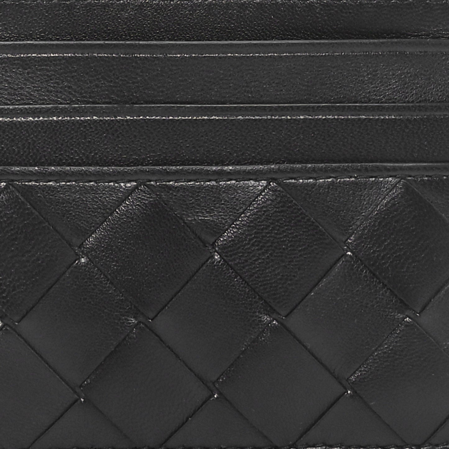 Nappa Intrecciato Card Holder Black
