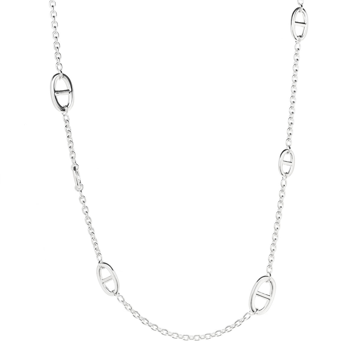 Hermes Sterling Silver Farandole Necklace 80 1 of 6