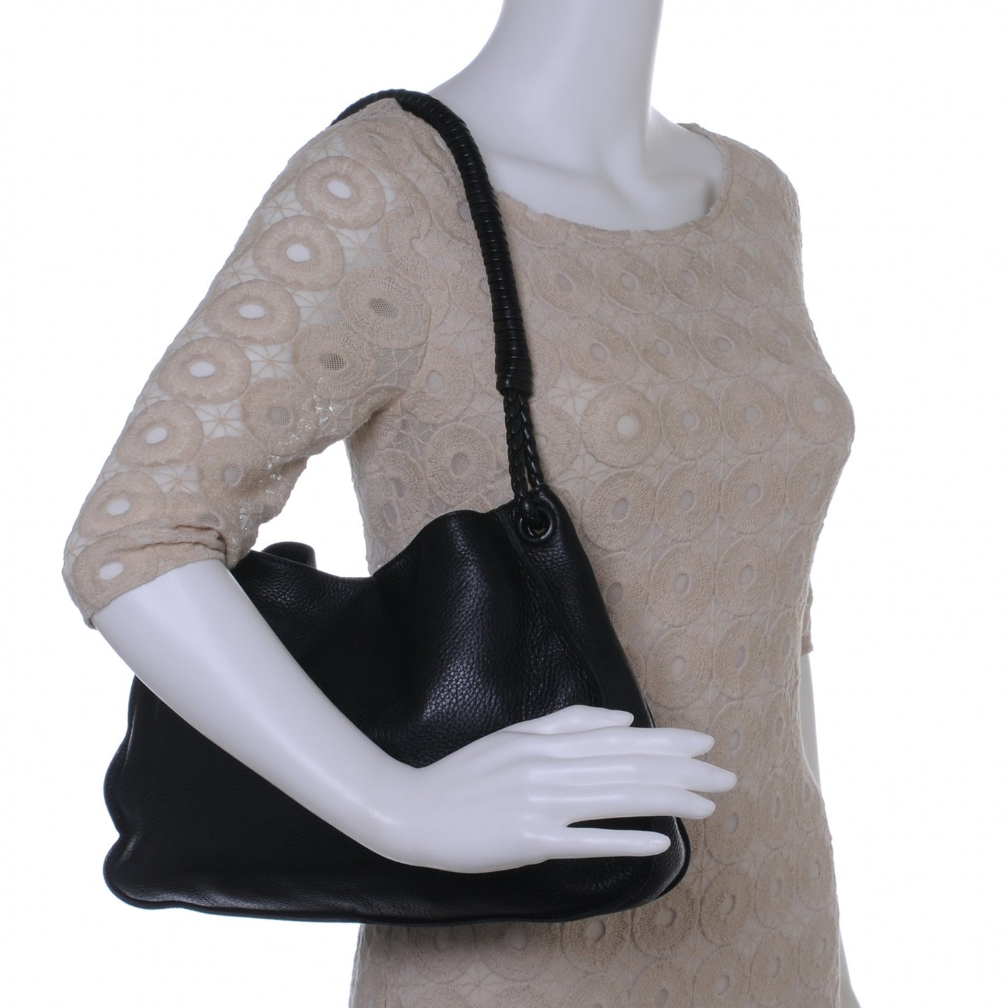 Cervo Loop Shoulder Bag Nero Black