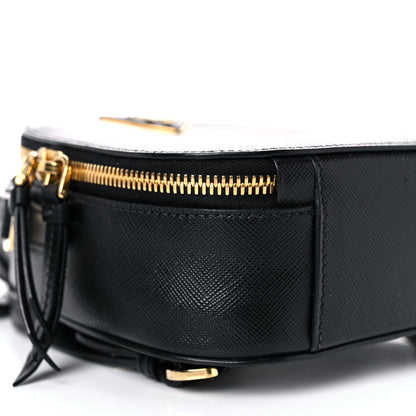 Prada Saffiano Lux Mini Odette Backpack Black 7 of 12
