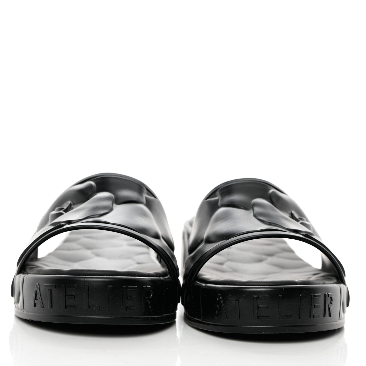 Valentino Garavani Rubber Atelier 03 Rose Edition 25/40mm Platform Slide Sandals 40 Black 3 of 12