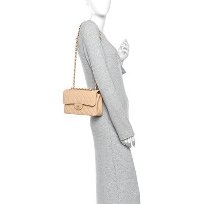 Chanel Caviar Quilted Small Double Flap Beige 2 of 11