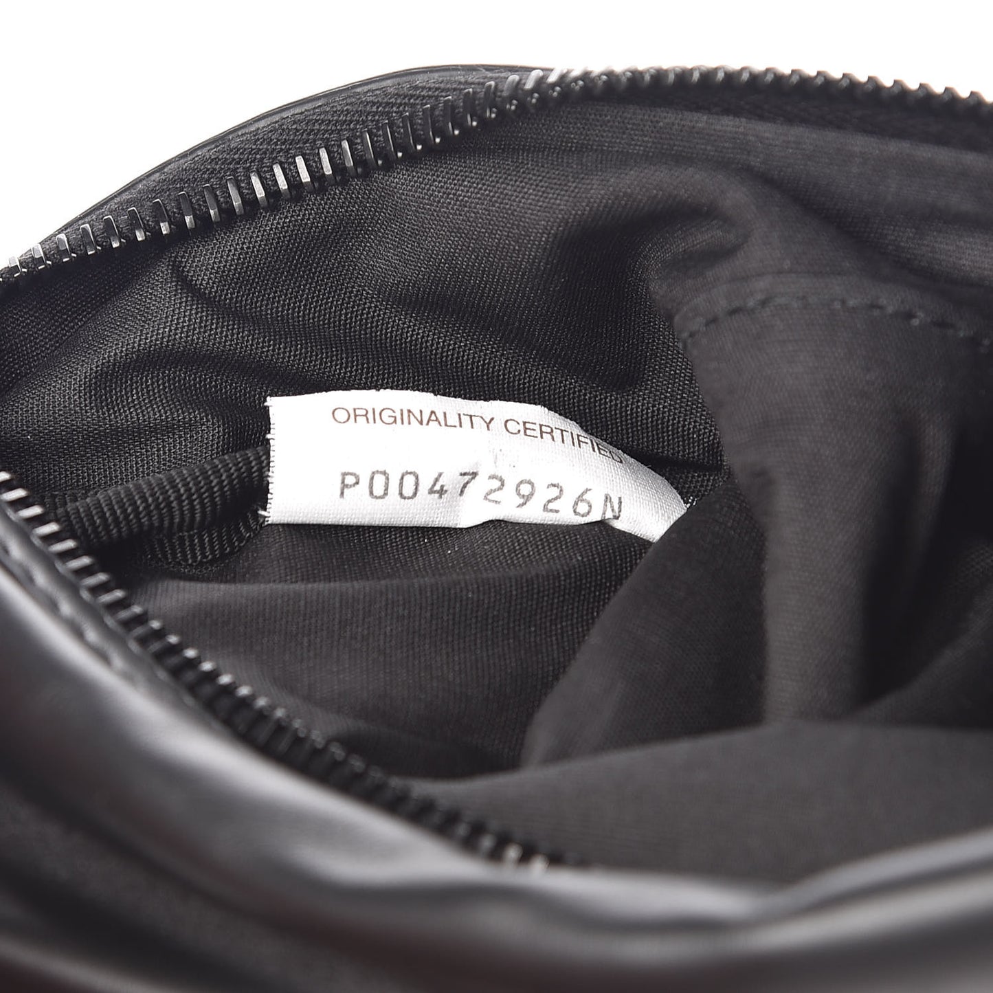 Perforated Leggero Calfskin Pouch Black